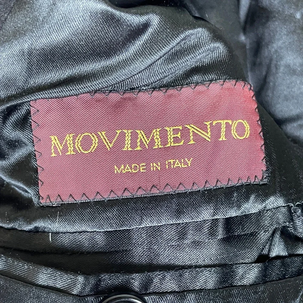 Manif. Tess. Risaliti Overcoat Mens 50 R Black Good Pure Cashmere Made In Italy
